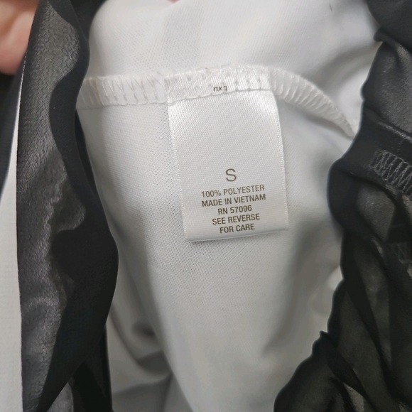 Womens Roz & Ali Sz Small Floral Blouse Sheer Lined Art To Wear Cottagecore - Picture 8 of 11